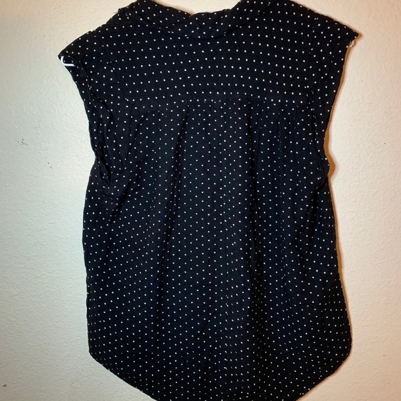 Button-Up Polka Dotted Tank - Picture 2 of 2